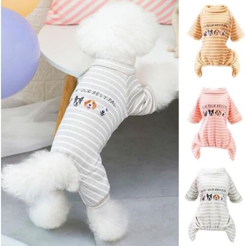 All-match Soft Texture Thickened Pet Dog Jumpsuits Outfit for Autumn