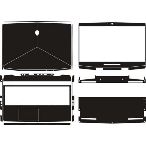 KH Laptop Sticker Skin Decals Cover Protector Guard for Dell Alienware M15 2018 ALW15M-R1735 RED MODEL