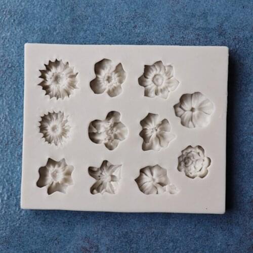 New flower leaf fondant cake mold chocolate mold DIY cake baking decoration silicone mold