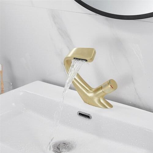 New Arrivals Luxury Bathroom Faucet High Quality Golden Basin Faucet Cold and Hot Bathroom sink faucet water tap mixer