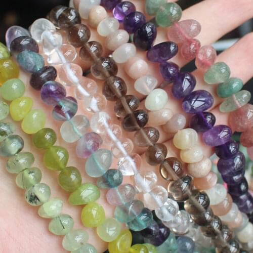 Wholesale, 7-12mm Natural Stone Freeform Smooth Loose Beads 15"/38cm,Min.Order $10
