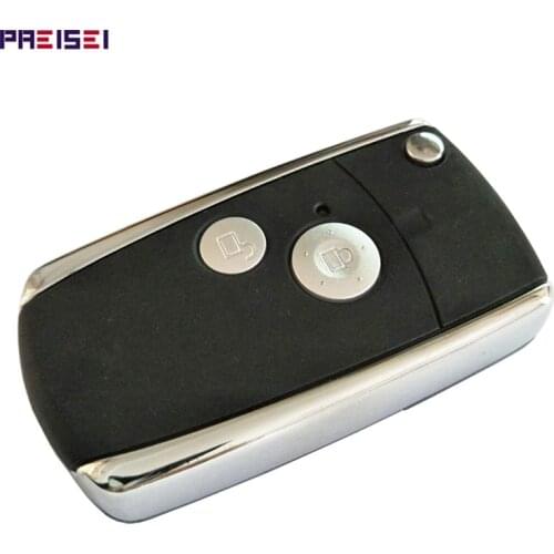 PREISEI 2 Button Flip Remote Modified Key Covers Replacements For Honda JAZZ/CRV Odyssey CIVIC ACCORD