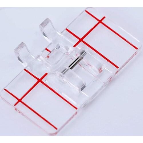 Foot Presser New Clear Plastic Domestic Sewing Machine Parallel Stitch Foot Presser Household Practical Sewing Machine Accessori