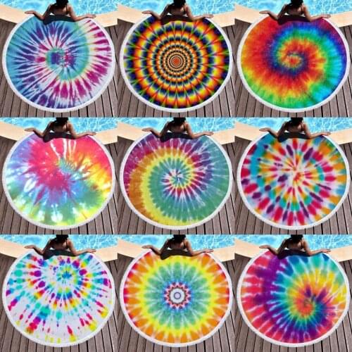Colorful Rainbow Beach Towels for Adult Swimming Shawl Psychedelic Yoga Mat toalhas de banho para adultos T98
