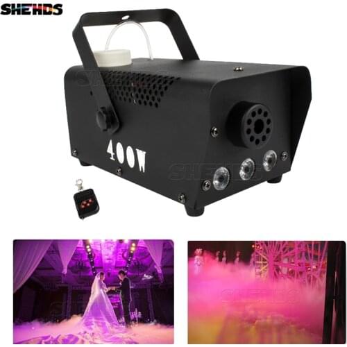 The Most Cost-effective Fog Machine SHEHDS LED RBG 3IN1Smoking Machine with Remote Control for Wedding Party Stage Club Bar DJ
