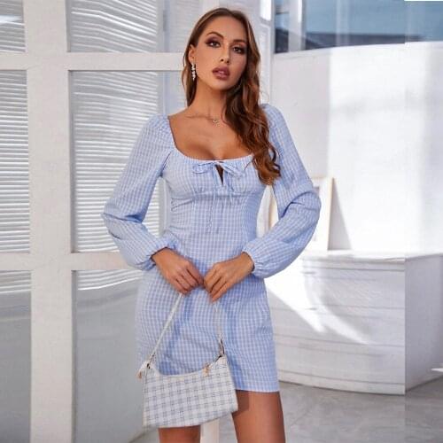 Модные платья в клетку XWOMENDAY China At AliExpress