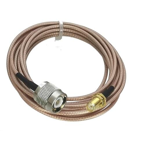 1Pcs TNC male Plug to SMA female Jack nut bulkhead RG316 cable jumper pigtail 4inch~20M RF Coaxial Connector