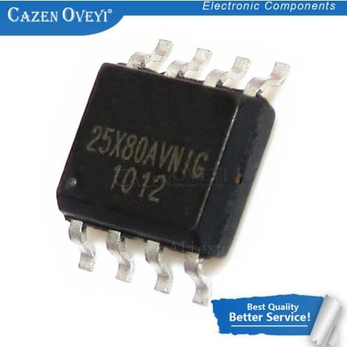 10pcs/lot W25X80AVSIG W25X80BVSIG W25X80AVSNIG 25X80AVNIG 25X80 SOP-8 In Stock