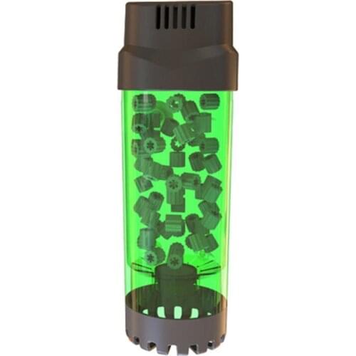 Aquarium Fish Tank Fluidized Moving Bed Filter Bubble Bio Media Filter with Air Stone and Sponge Filter LH-600