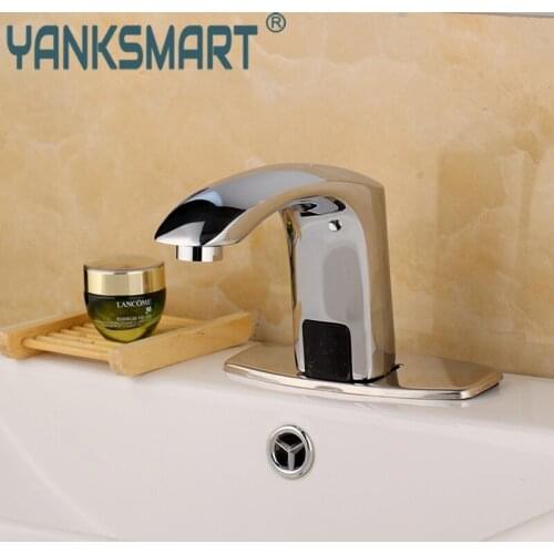 Bathroom Automatic Sense Wash Basin Taps Robinet Salle De Bain Lavabo Induction Sink Faucet Inductive Tap Brass Mixer Faucets