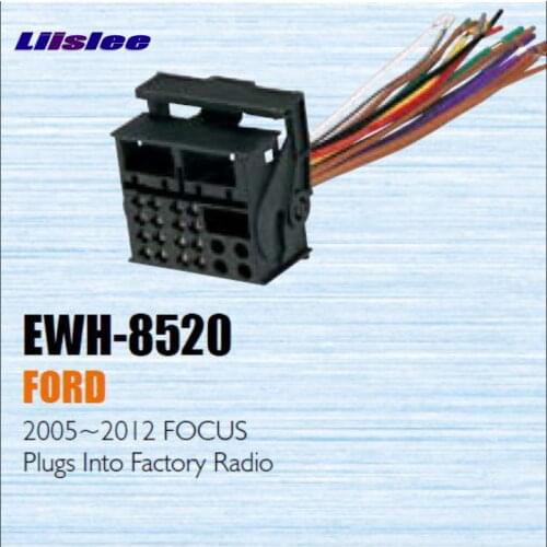 Car CD DVD Player Power Wire Cable Plug For Ford Focus 2005-2012 Plugs Into Factory Radio / DIN ISO Female