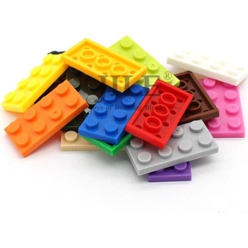 Free Shipping ! Moc Tiles Plate 2x4 3020 Short Piece DIY Enlighten Block Bricks Compatible with Assembles Particles