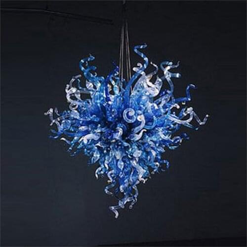 Free Shipping 100% Mouth Blown Borosilicate Pendant Lamps Multi Color Murano Glass Large Chandelier for Ceiling