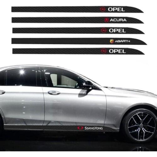 2pcs Car Logo Side Decal Side Skirt Car Stickers for Opel Honda Buick Haval Volvo Skoda Mazda Nissan Citroen Ford Toyota