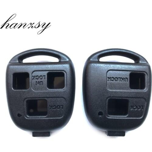 2/3 Button Car key shell Fob For Toyota Land Cruiser YARIS CAMRY RAV4 Corolla PRADO Replacement Remote Key Case Cover No Blade