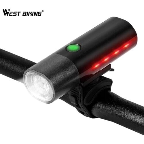 WEST BIKING 4 Modes Bicycle Light USB Rechargeable Cycling Front Light Bike Accessories 350 Lumen MTB Road Bike Flashlight Lamp