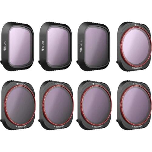 Freewell All Day 4K Series 8Pack ND4, ND8, ND16, CPL, ND8/PL, ND16/PL, ND32/PL, ND64/PL Camera Lens for DJI Mavic 2 Pro Drone