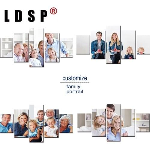 LDSP Wall Art Pictures Decor Canvas Custom Made HD Printed 5 Panel Painting fashion Poster NO Framework Living Room Home Decor