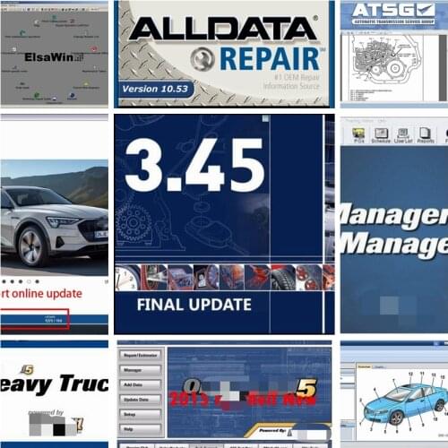 2021 Hot Auto Repair Alldata Software Alldata V10.53 Mit.chel 2015 Atsg Vivid Workshop ElsaWin 6.0 Atris in USB 1tb HDD All Data