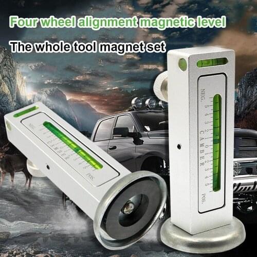 Car Four Wheel Alignment Magnetic Level Level Gauge Camber Setting Aid Tool Magnet Positioning Tool Adjustment Aid Car Repair