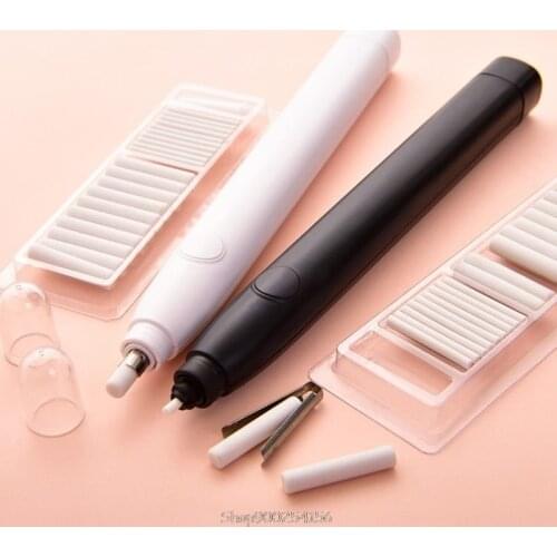 Kawaii Electric Pencil Eraser with 20pcs Refills for Kids Painting Sketch Drawing Office School Supplies N04 20 Dropship