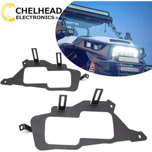 For 2014-2019 Polaris RZR 900 1000 ＆ TURBO RI LED Light Cube Work Headlight Mount Brackets Mounting Hook