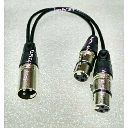 Male Female Canon Caron XLR Audio cable 3P Three-core Male Double Female XLR Canon Audio Line two Female to Male XLR Cable Line