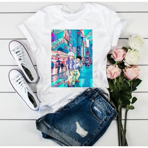 New Hunter X Hunter T-shirt Male O-Neck Short SleevesCasual Kurapika T Shirt Fashion Women Harajuku Streetwear killua Tshirt