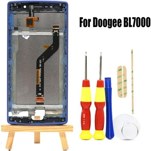 Original 5.5 inch Touch Screen+1920X1080 LCD Display+Frame Assembly Replacement For Doogee BL7000 Android 7.0