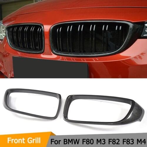 Dry Carbon Fiber Grill Frame for M4 Car Front Grille Cover for BMW M3 F80 & M4 F82 F83 & F32 F33 F36 14-17