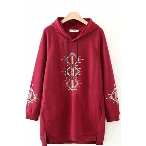 Plus size XL-4XL women clothing Oversized hooded loose hoodies thicken winter outwear sweatshirt women hoodies