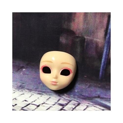 Rare Collection Makeup mini pullip blyth Children Christmas Gift Favor doll head diy accessories