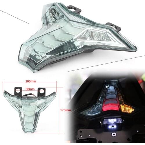 Motorcycle Integrated LED Rear Tail Light Turn Signals Brake Lamp For Kawasaki Z1000 2014-2018 & ZX10R ZX10RR 2016-2018