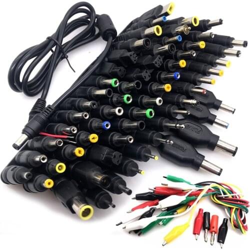 1 Set Universal Laptop DC Power Supply Adapter Connector Plug AC DC conversion head Jack Charger Connectors Laptop Power Adapte
