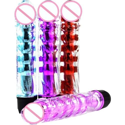 Ruswi G-spot Vibrator Jelly Dildo Penis Vibrator Clitoris Stimulator Massager Sex Toys For Women Female Masturbator Multi-speed