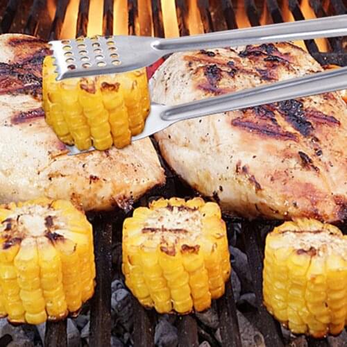 Stainless Steel BBQ Food Tongs Anti Heat Bread Clip Pastry Clamp Barbecue Tongs Kitchen Utensils Cooking Kitchen Accessories