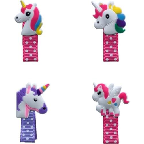 1pcs Cute Hairpins PVC Hair Clips for Girls Ribbon-Wrapped Hair Accessories Dot Printing Headwear Kids Gift