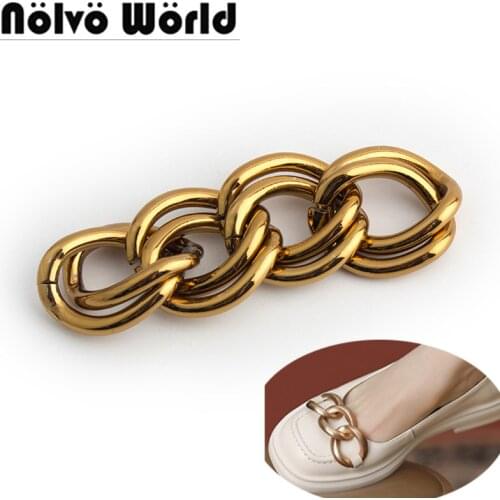 1-5-10 pieces Aluminum 3.5mm thick 21mm width Tea gold Handbag chains purse strap lady bag chains