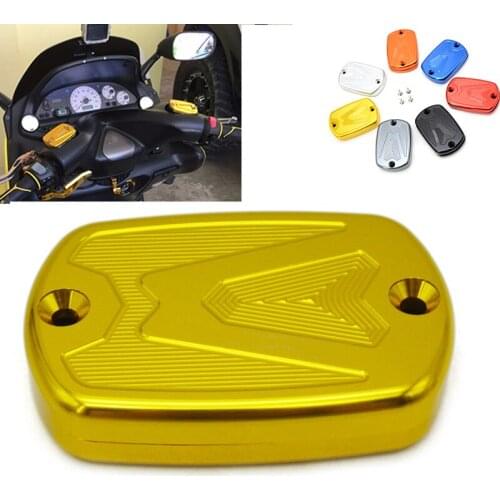 2 pieces Motorcycle CNC Front Brake Master Cylinder Fluid Reservoir Cover Cap for Yamaha Tmax 530 2012-2015 Tmax 500 2008 - 2011