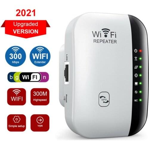 2021 NEW WiFi Signal Repeater Extender Range Booster Internet Network Amplifier US EU UK AU Plug WiFi Signal Amplifier