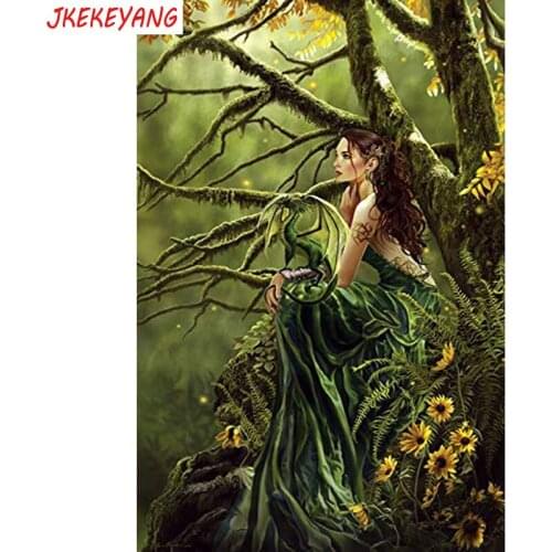 5D DIY square round Diamond Painting Beauty and dragon Cross Stitch Diamond Embroidery Pattern Rhinestone Home Decor J0410
