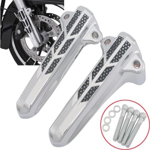Motorcycle Accessories Front Fork Lower Leg Slider Cover For Harley Touring Electra Glide Road King FLHR FLHX FLHT FLHTCU