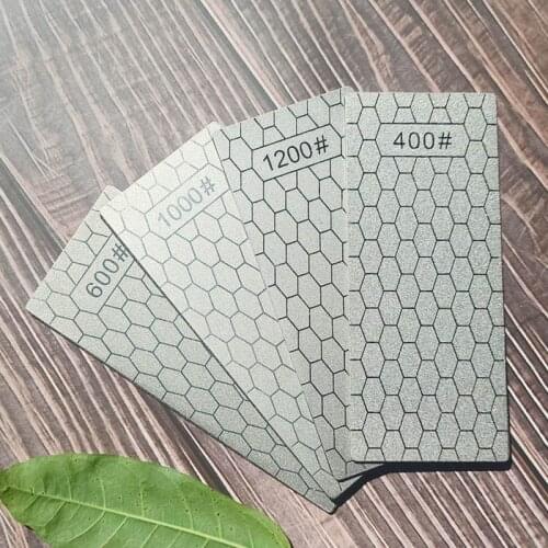 Diamond Sharpening Stone Knife sharpener 150*65*2.5mm Ultra-thin Honeycomb Surface Kitchen Grinding Tool Knife Whetstone