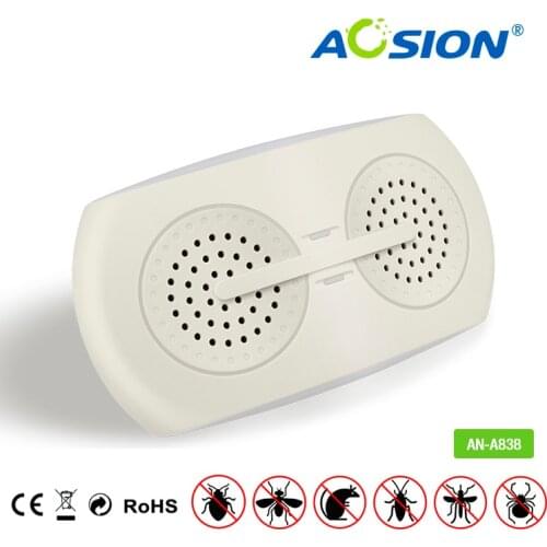 Aosion Free Shipping 2* Electronic pest control reject Ultrasonic mosquito mouse rat fly spider repellent repeller