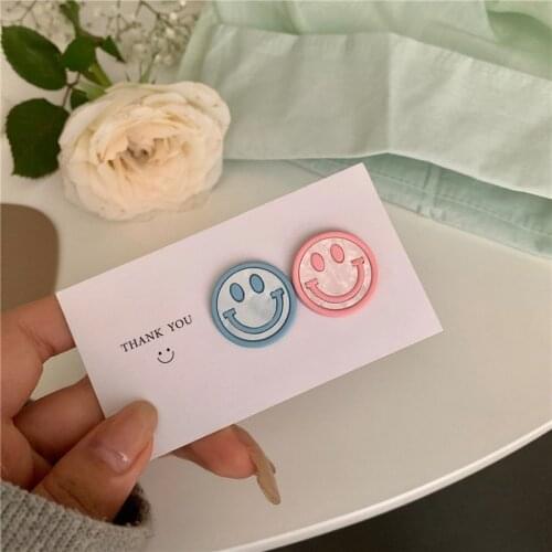 Asymmetrical Contrast Earrings Simple Elegant Cute Lovely Stud Ear Jewelry For Women 2021 New Classic Accessories