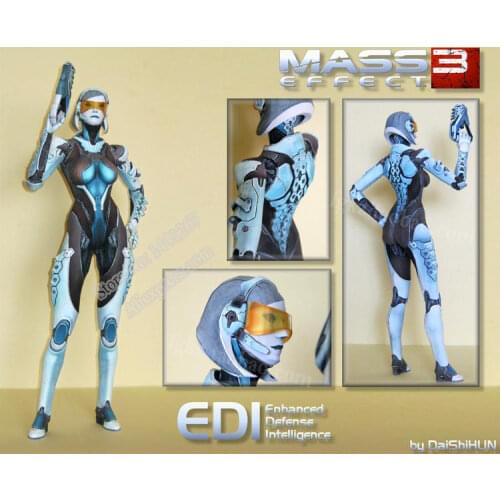 Mass Effect 3 EDI Game Character Role 3D Paper Model DIY 44CM