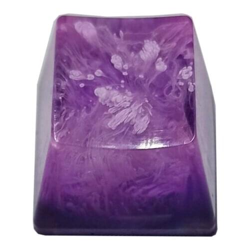 C1FB Rendering Handmade Customized OEM R4 Profile Resin Keycap for Cherry MX Switches Mechanical Keyboard RGB Snowflake Resin