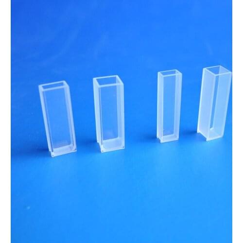 Four-way light 20mm quartz fluorescent cuvette / High temperature resistant acid and alkali / Export