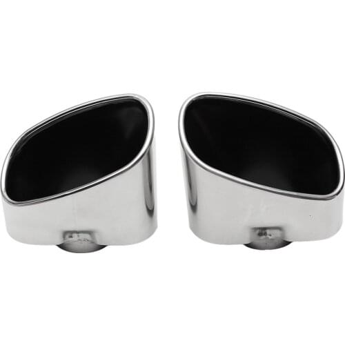 For BMW X5 E70 2008 2009 2010 2011 2012 2013 Pair Chrome Exhaust Dual Tail Pipe Muffler Tip Stainless Steelauto accessories