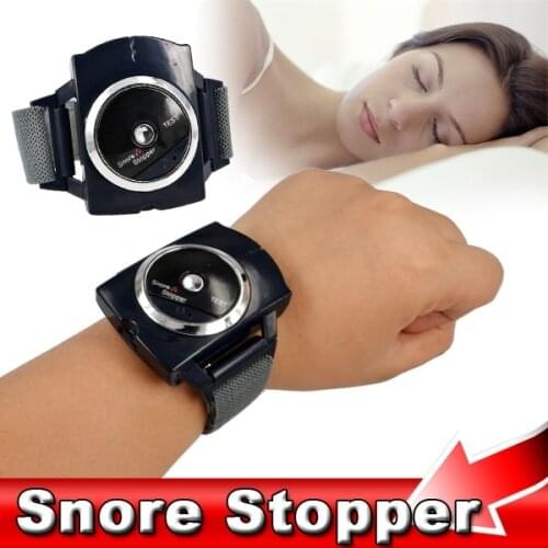 Kebidumei Electronic snore Stopper Biosensor Anti Snore Wristband Watch Cessation Cure Solution Pure Sleeping Night Guard Aid